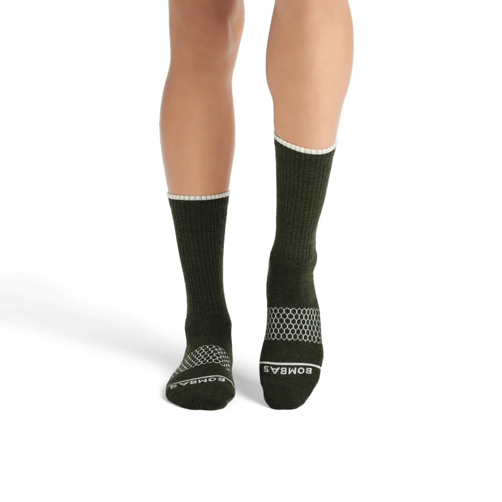 Women's Merino Wool Blend Calf Sock 4-Pack