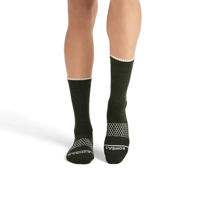 Women's Merino Wool Blend Calf Sock 4-Pack