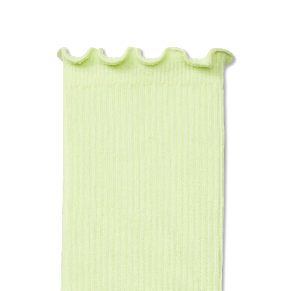 Women's Ruffle Rib Half Calf Socks