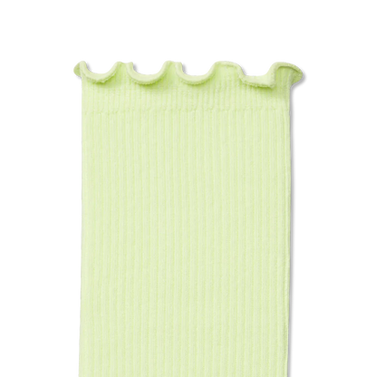 Women's Ruffle Rib Half Calf Socks