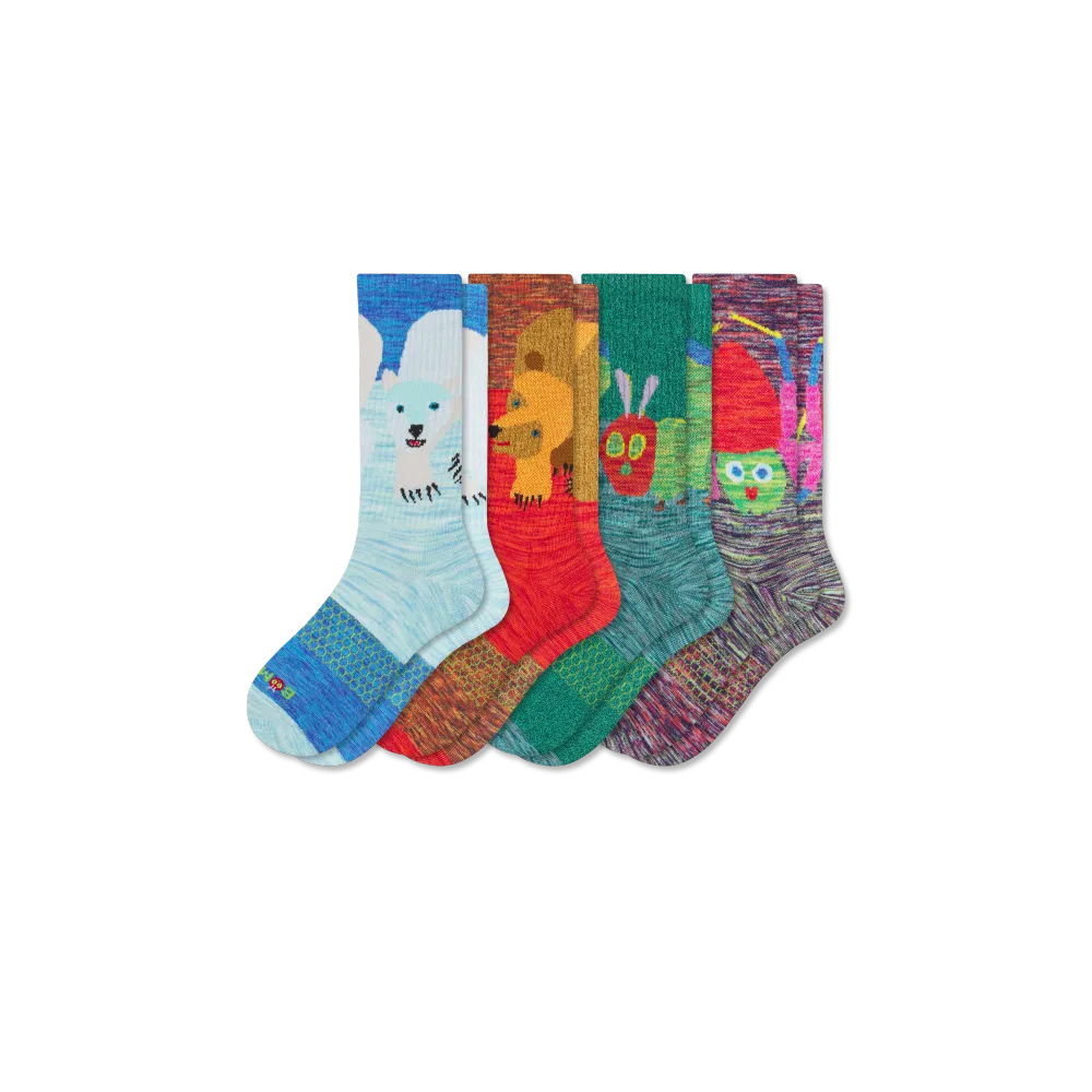Adult Eric Carle Calf Sock 4-Pack