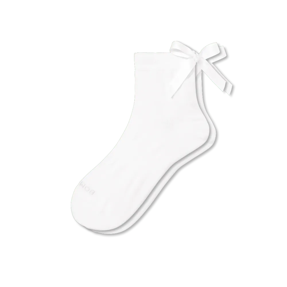 Women's Lightweight Bow Quarter Socks