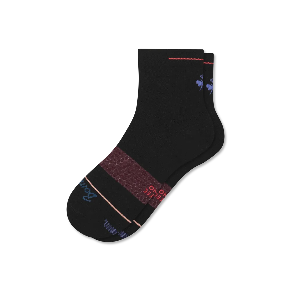 Women's Merino Wool Blend Athletic Quarter Socks