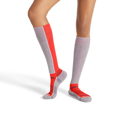 Women's Mid-Cushion Merino Wool Blend Ski & Snowboard Socks