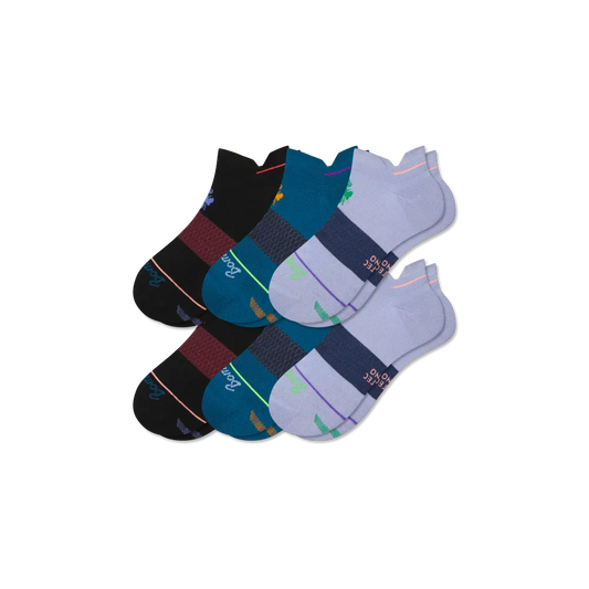 Women's Merino Wool Blend Athletic Ankle Sock 6-Pack