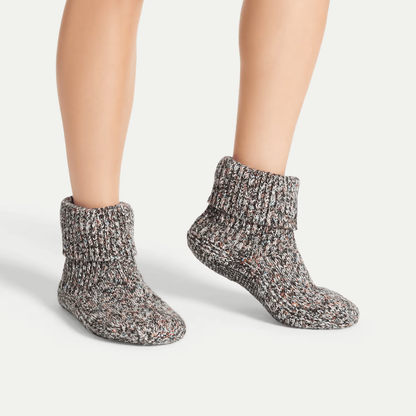 Women's Gripper Slipper Bootie - Sherpa-Lined