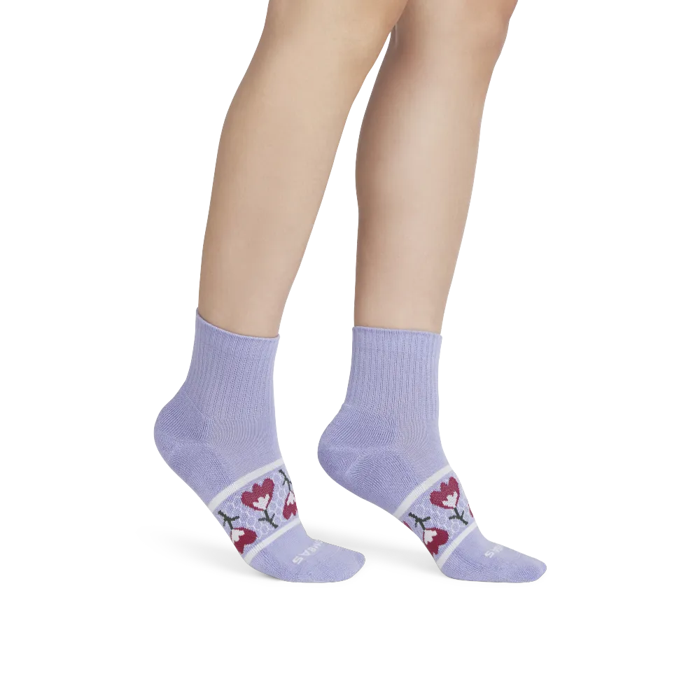 Women's Garden Party Quarter Sock 4-Pack