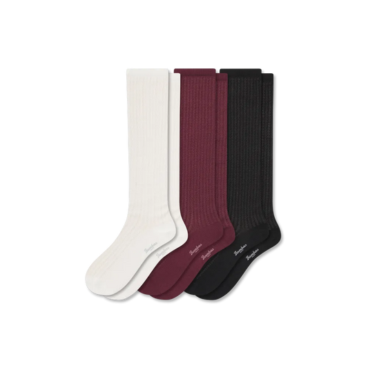 Women's Pointelle Knee High Sock 3-Pack