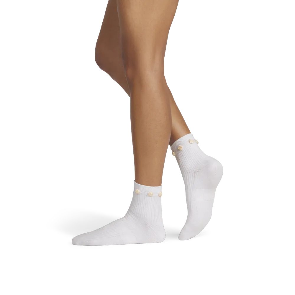 Women's Rosette True Rib Quarter Sock 3-Pack