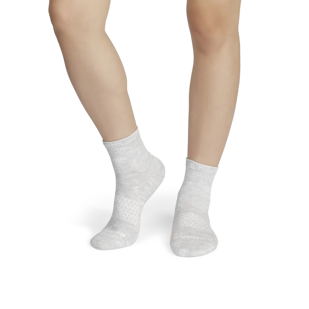 Women's Summer Slub Quarter Sock 8-Pack