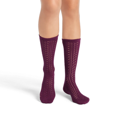 Women's Pointelle Calf Socks