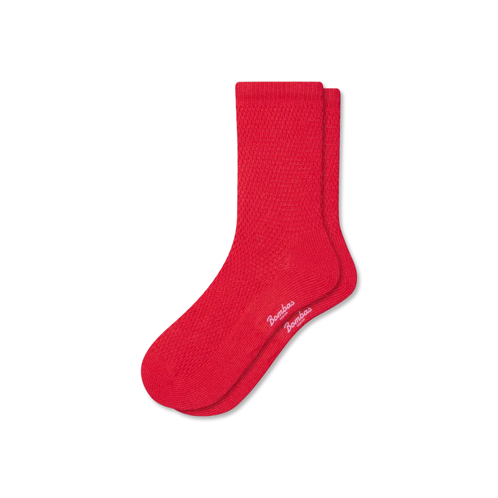 Women's Open Knit Half Calf Socks
