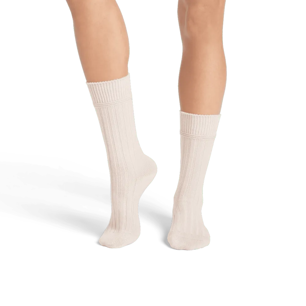 Women's Merino Cashmere Blend Rib Calf Sock 3-Pack
