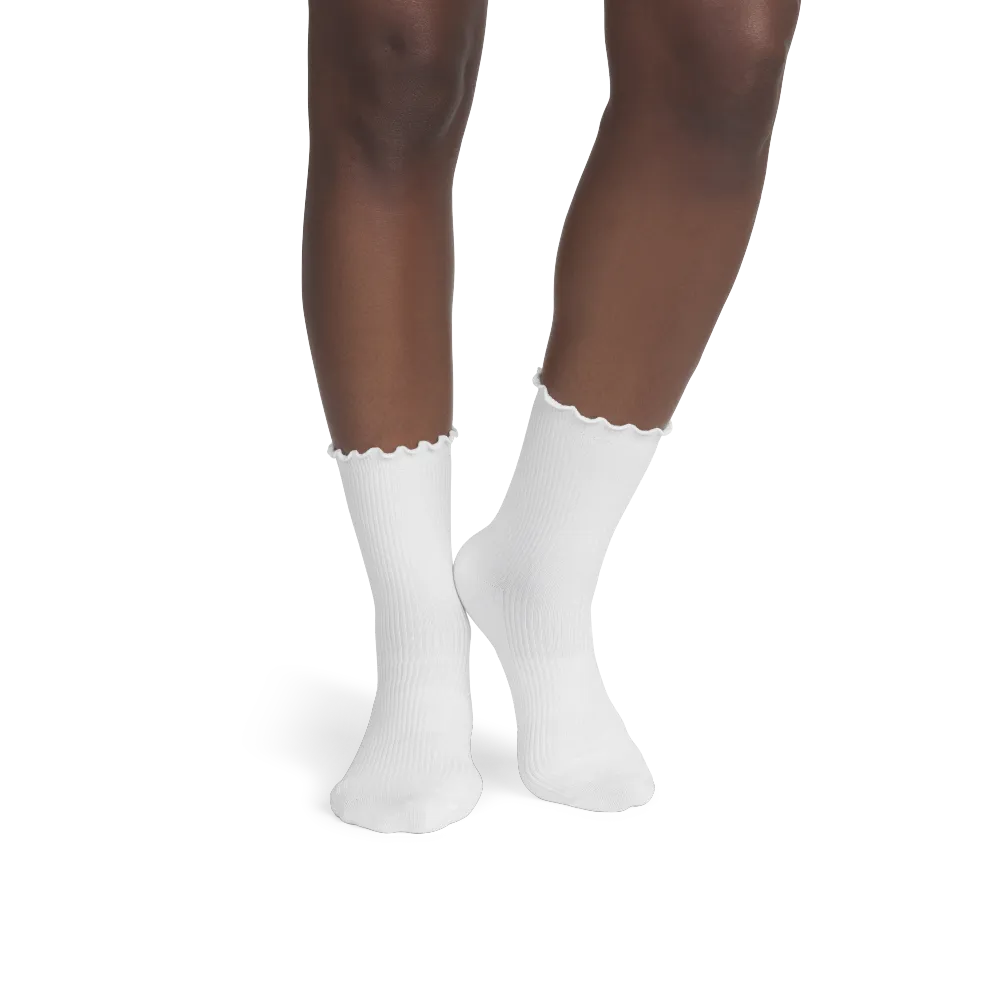 Women's Ruffle Rib Half Calf Sock 4-Pack