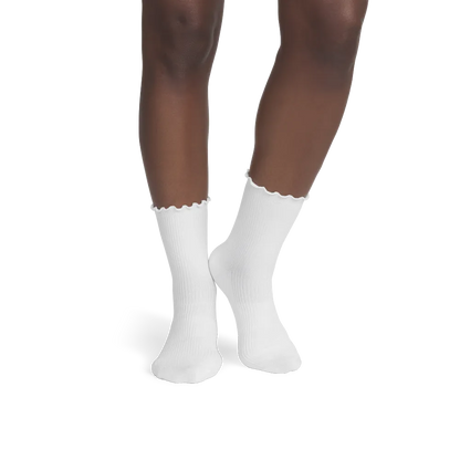 Women's Ruffle Rib Half Calf Sock 8-Pack