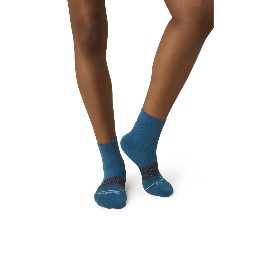 Women's Merino Wool Blend Athletic Quarter Socks