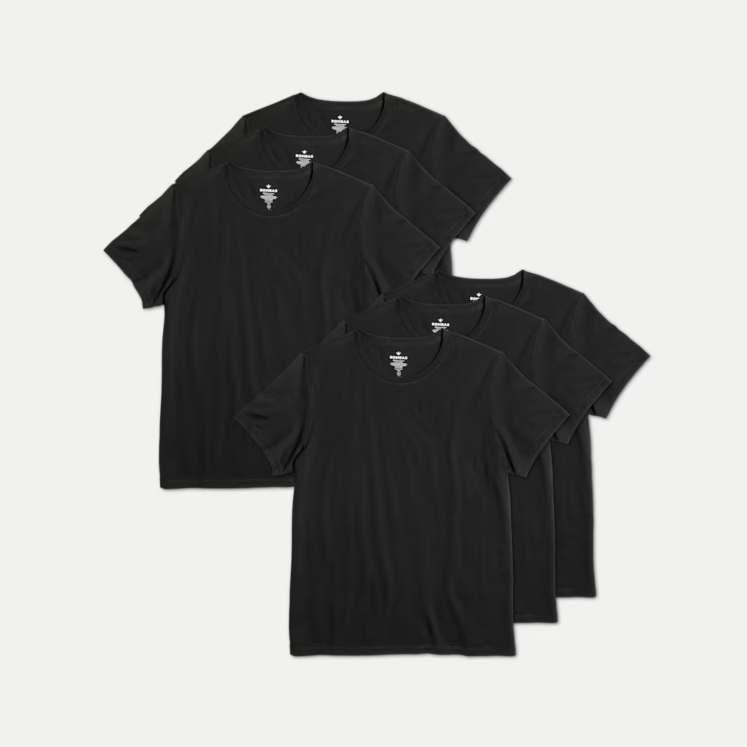 Women's Pima Cotton Crew Neck T-Shirt 6-Pack