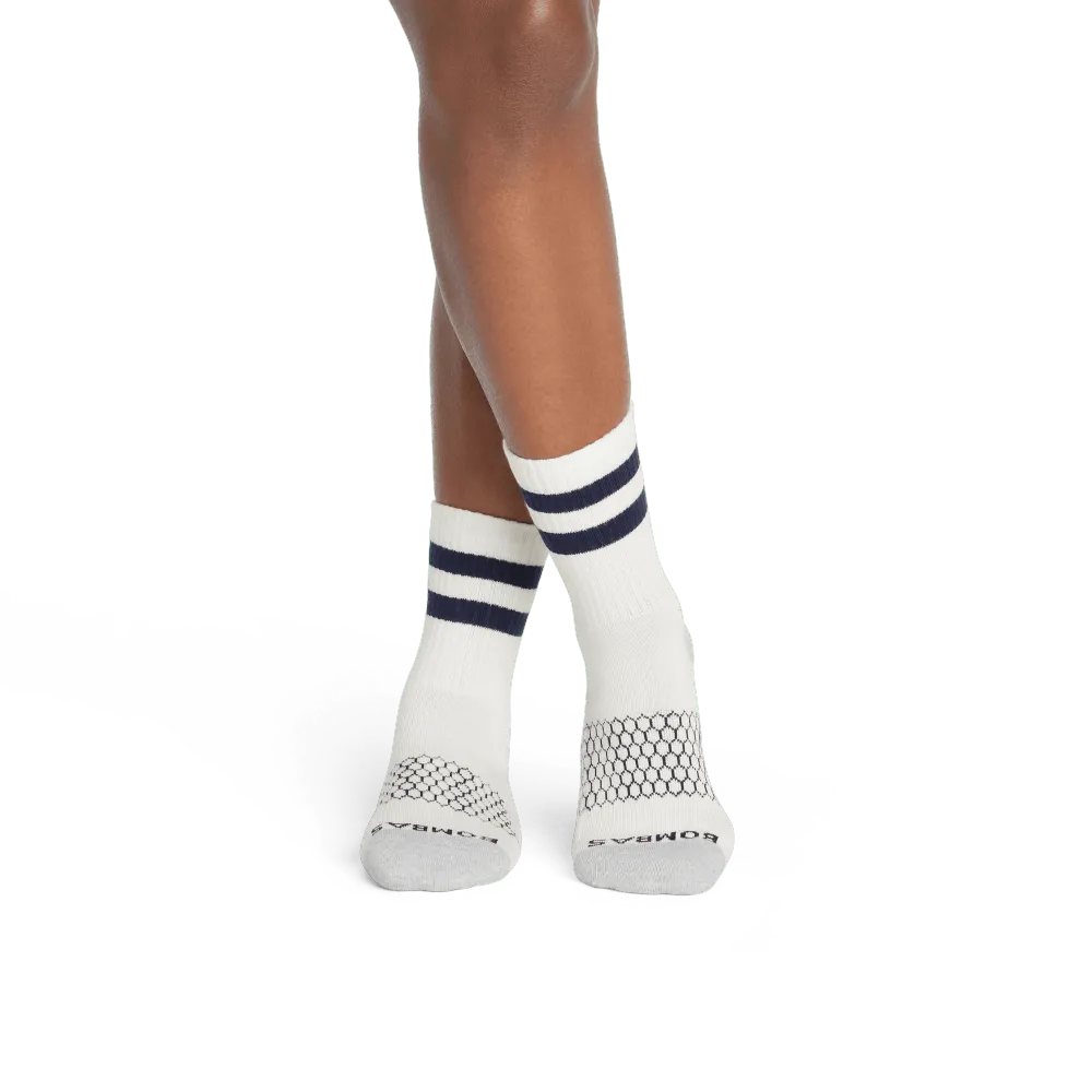 Women's Vintage Stripes Half Calf Socks