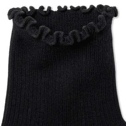 Women's Ruffle Rib Quarter Socks