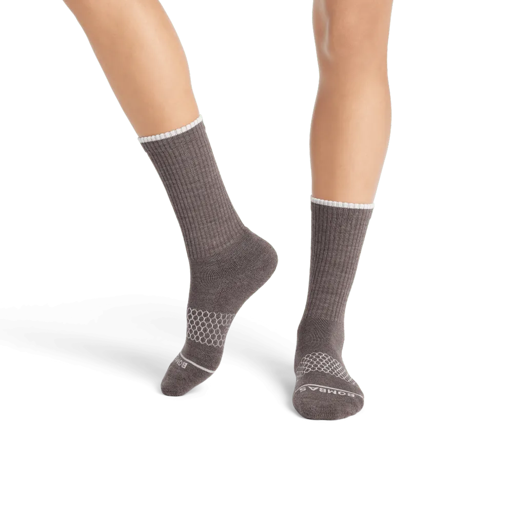 Women's Merino Wool Blend Calf Sock 4-Pack