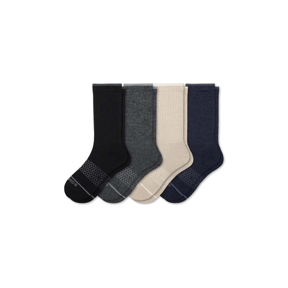 Women's Merino Wool Blend Calf Sock 4-Pack
