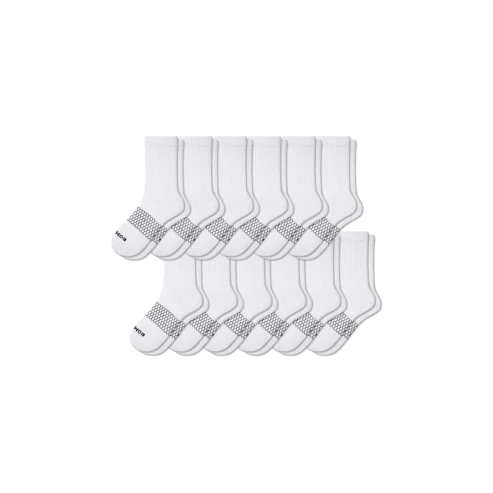 Women's Solids Half Calf Sock 12-Pack