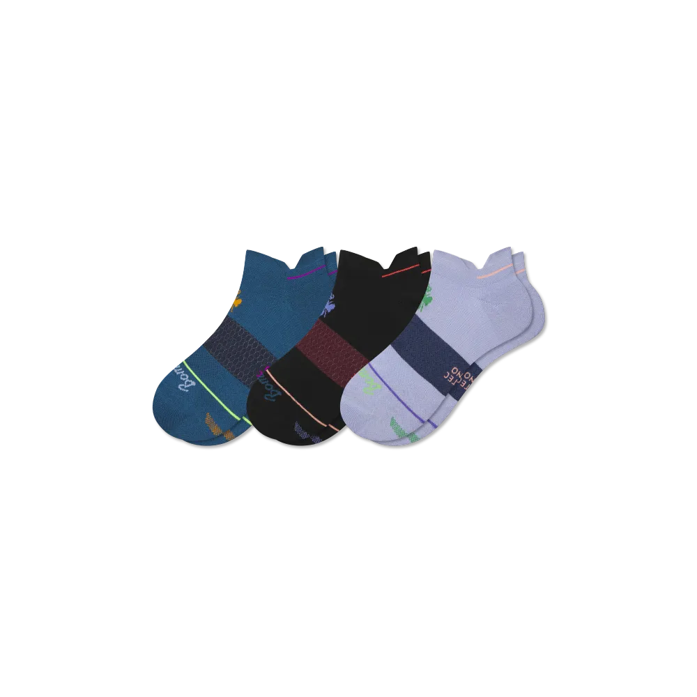 Women's Merino Wool Blend Athletic Ankle Sock 3-Pack