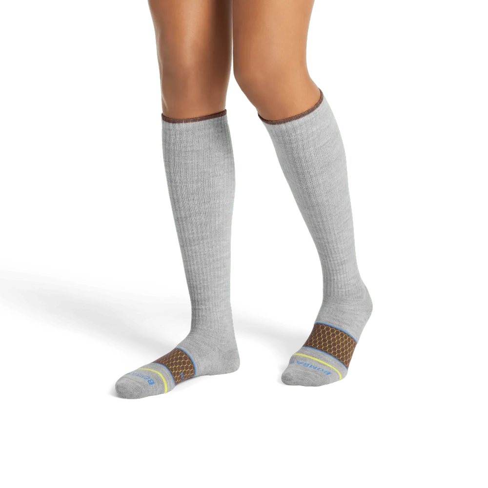 Women's Merino Wool Blend Everyday Compression Sock 3-Pack (15-20mmHg)