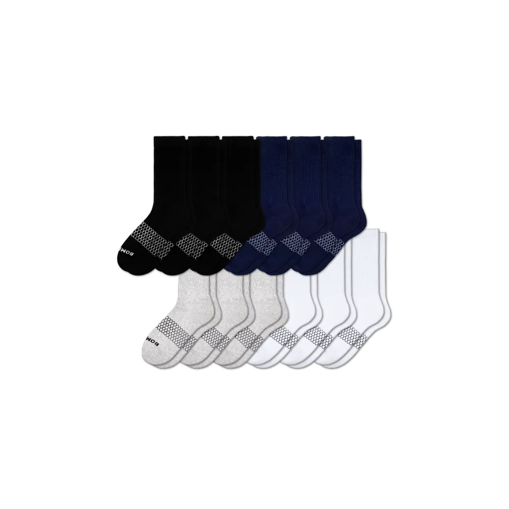 Women's Solids Calf Sock 12-Pack