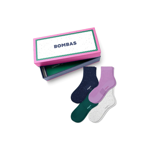 Women's Lightweight Quarter Sock 4-Pack Gift Box