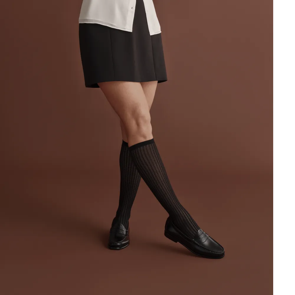 Women's Pointelle Knee High Socks
