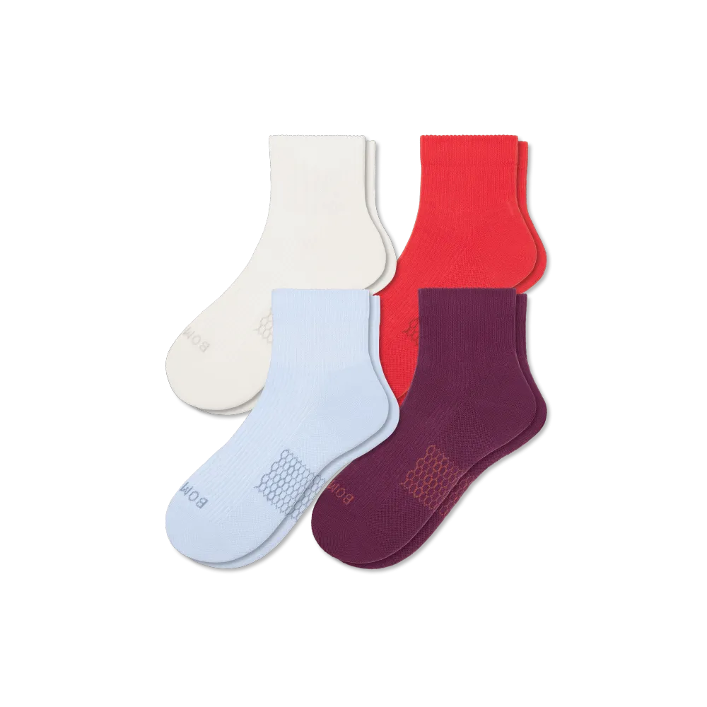 Women's Modern Rib Quarter Sock 4-Pack