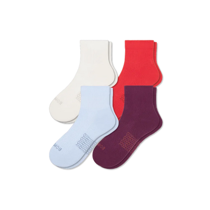 Women's Modern Rib Quarter Sock 4-Pack