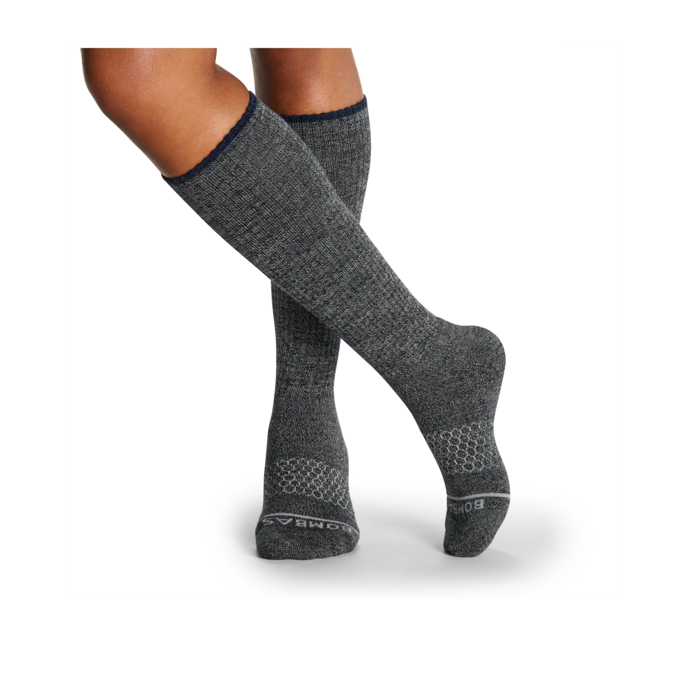 Women's Merino Wool Blend Knee-High Socks