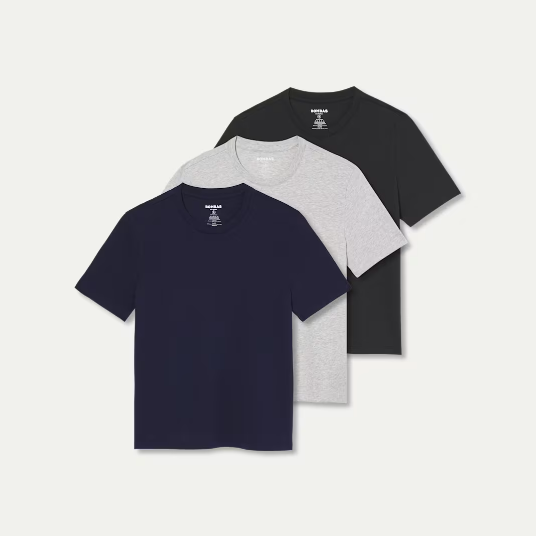 Women's Pima Cotton Crew Neck T-Shirt 3-Pack