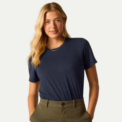 Women's Pima Cotton Crew Neck T-Shirt 3-Pack