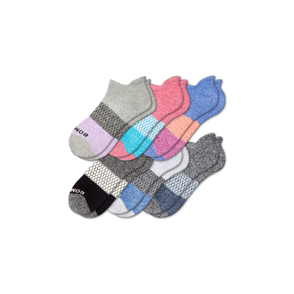 Women's Tri-Block Ankle Sock 6-Pack