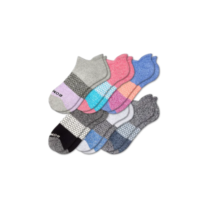 Women's Tri-Block Ankle Sock 6-Pack