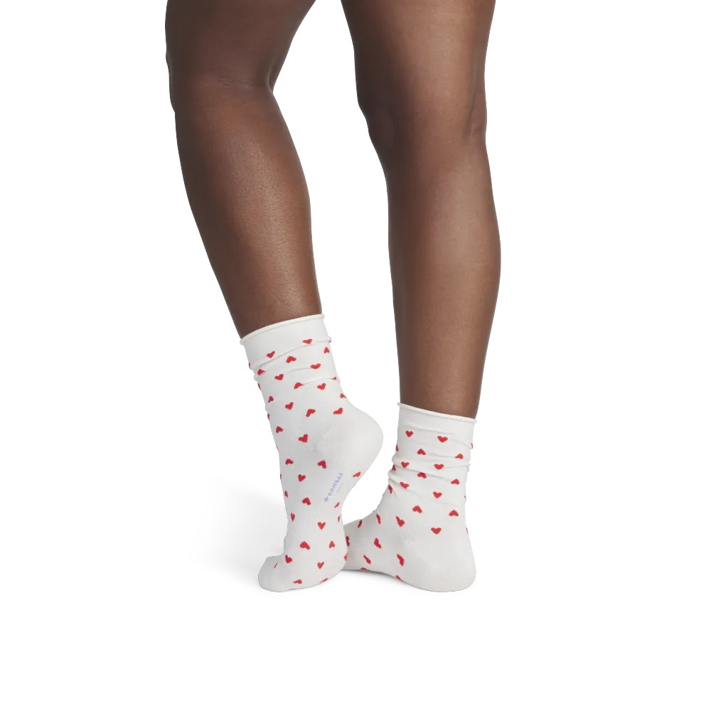 Women¡¯s Hearts Half Calf Socks