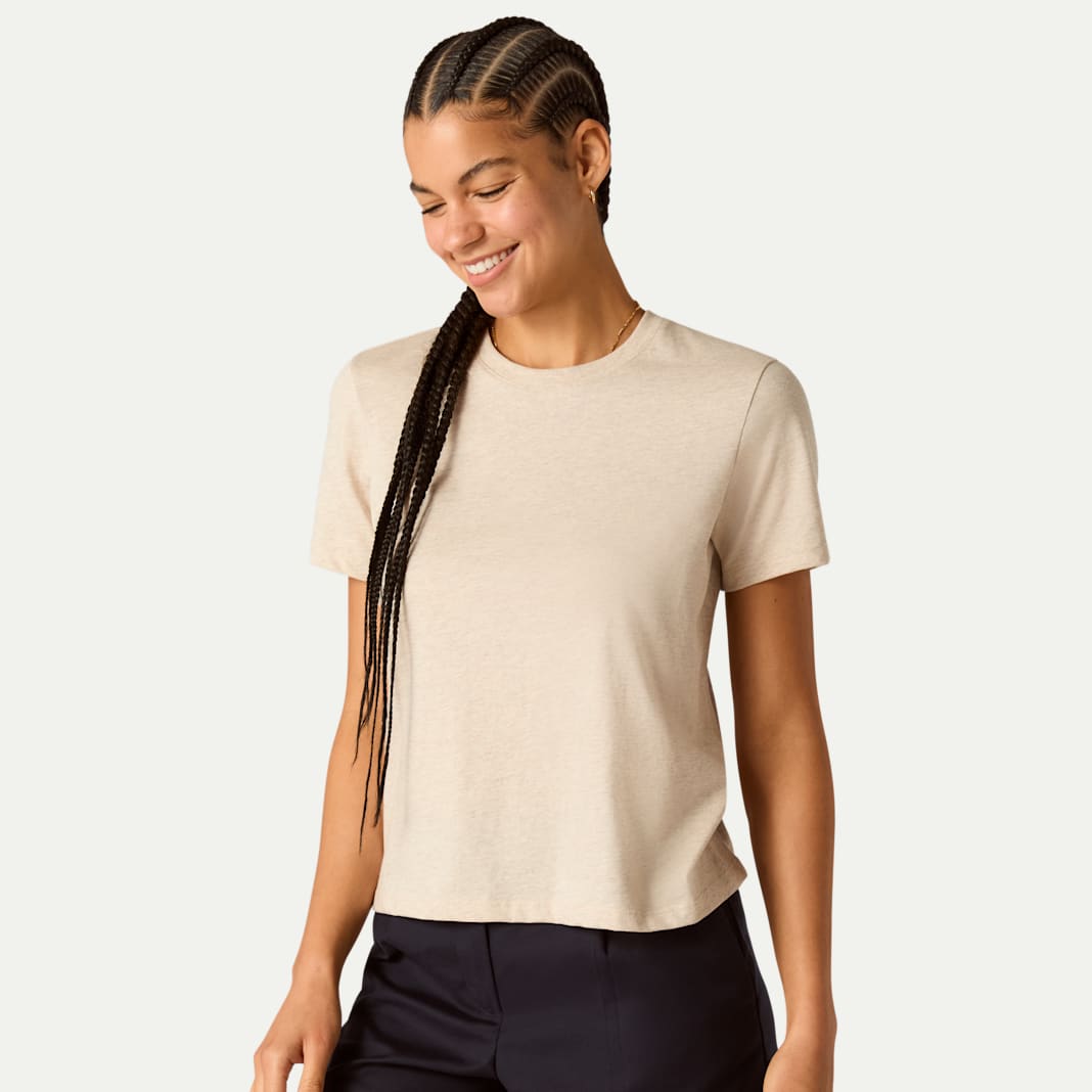 Women's Pima Cotton Crew Neck T-Shirt 3-Pack