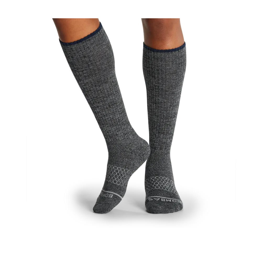 Women's Merino Wool Blend Knee-High Socks
