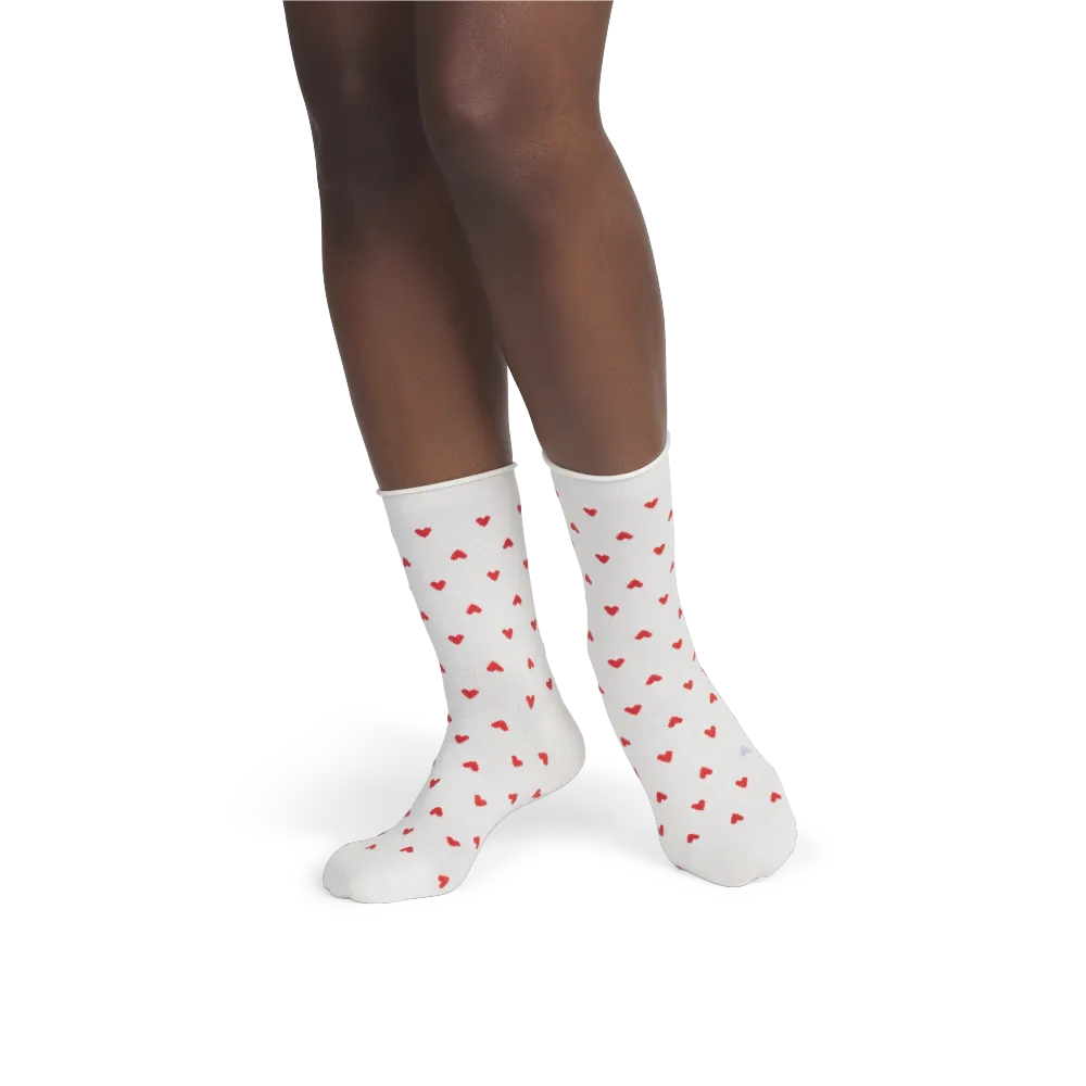 Women¡¯s Hearts Half Calf Socks