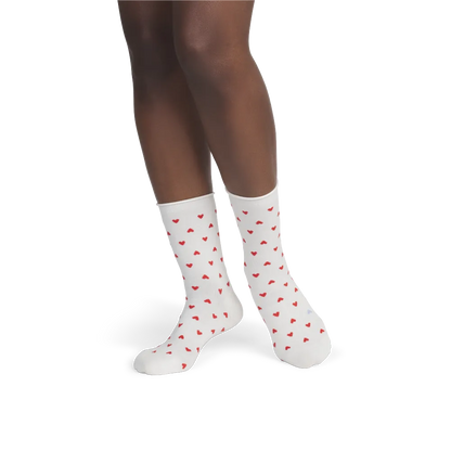Women¡¯s Hearts Half Calf Socks