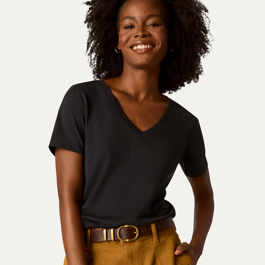 Women's Pima Cotton V-Neck T-Shirt