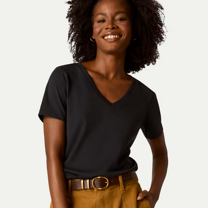 Women's Pima Cotton V-Neck T-Shirt