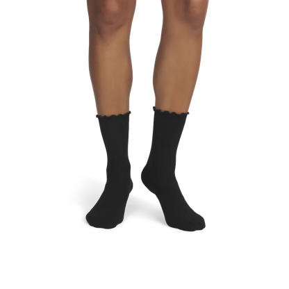 Women's Ruffle Rib Half Calf Sock 4-Pack