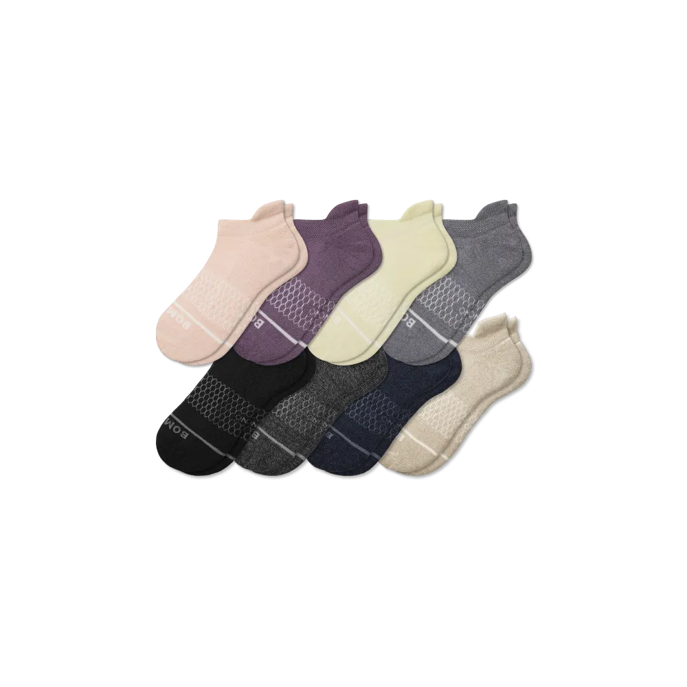Women's Merino Wool Blend Ankle Sock 8-Pack