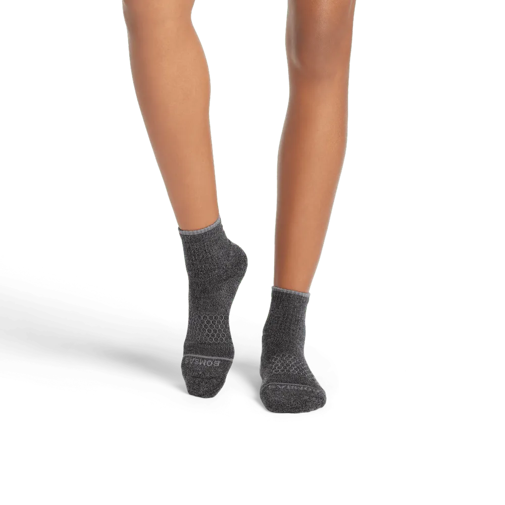 Women's Merino Wool Blend Quarter Socks