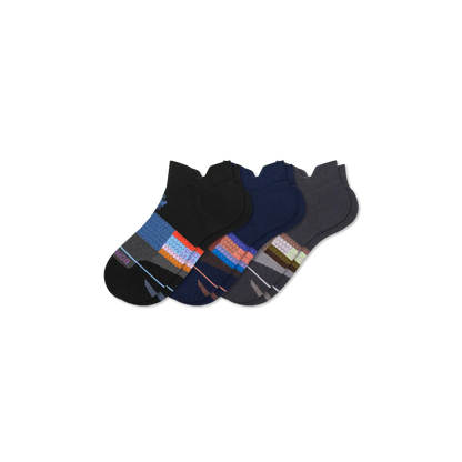 Women's Merino Wool Blend Athletic Ankle Sock 3-Pack