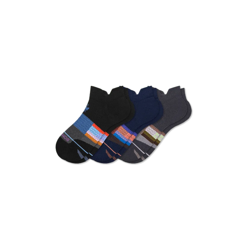 Women's Merino Wool Blend Athletic Ankle Sock 3-Pack